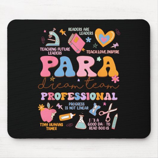 Para Dream Team Paraprofessional First Day Back To Muismat (Voorkant)