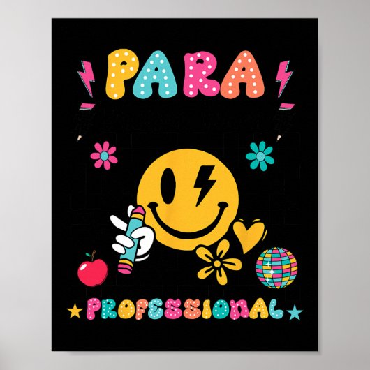 Para Droom Team Paraprofessional Eerste Dag Terug Poster (Voorkant)