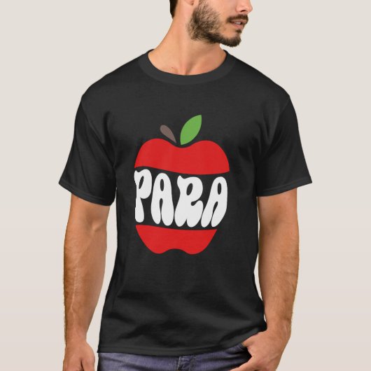 Para Ed Tech Ondersteuning Paraeducator Parapro Pa T-shirt (Voorkant)