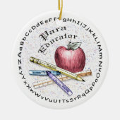 Para Educator Keramisch Ornament (Voorkant)