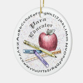 Para Educator Keramisch Ornament (Links)