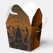 para Halloween marrón con naranja Bedankdoosjes (Geopend)