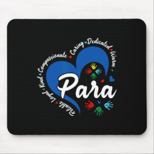 Para Hart Leraar Paraprofessionele School Waarderi Muismat