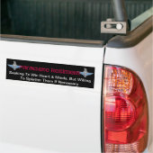 PARA-harten en geesten Bumpersticker (Op Truck)