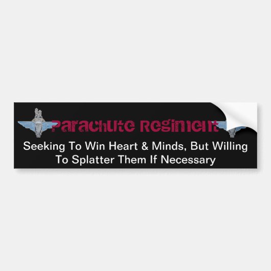 PARA-harten en geesten Bumpersticker (Voorkant)