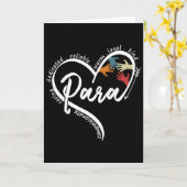 Para Heart Paraprofessioneel Leraar Paraeducator Kaart (Gele Bloem)