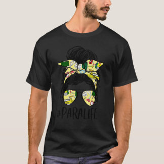 Para Leven Wanhoofdige Knot Haar Bril Inspirerende T-shirt