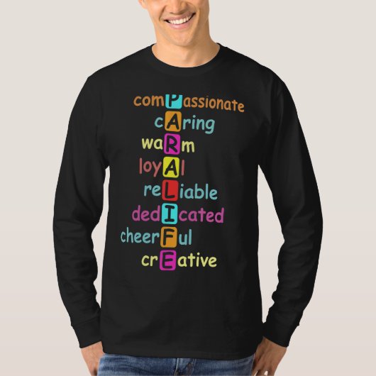 Para Life Paraprofessional Paraeducator T-shirt (Voorkant)