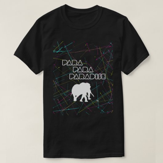 Para Paradise Elephant T-shirt (Design voorkant)
