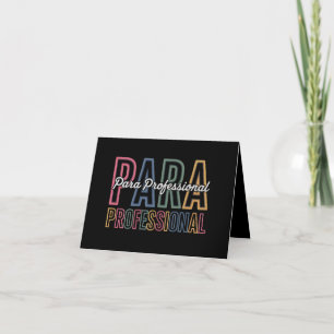 Para Paraprofessional Paraeducator Eerste Dag Teru Aankondiging