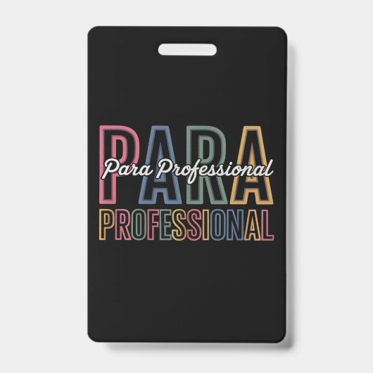 Para Paraprofessional Paraeducator Eerste Dag Teru Badge (Voorzijde)