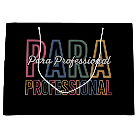 Para Paraprofessional Paraeducator eerste dag teru Groot Cadeauzakje (Voorkant)