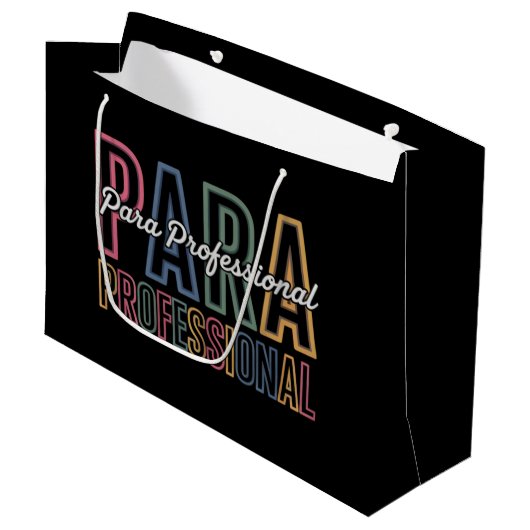 Para Paraprofessional Paraeducator eerste dag teru Groot Cadeauzakje (Voorkant Gekanteld)
