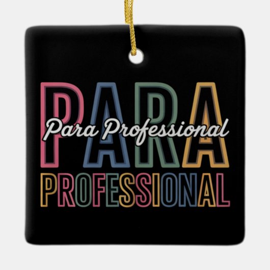 Para Paraprofessional Paraeducator eerste dag teru Keramisch Ornament (Voorkant)