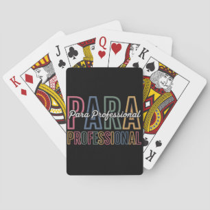 Para Paraprofessional Paraeducator Eerste Dag Teru Pokerkaarten