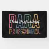 Para Paraprofessional Paraeducator Eerste Dag Teru Spandoek (Horizontaal)