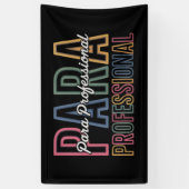 Para Paraprofessional Paraeducator Eerste Dag Teru Spandoek (Verticaal)