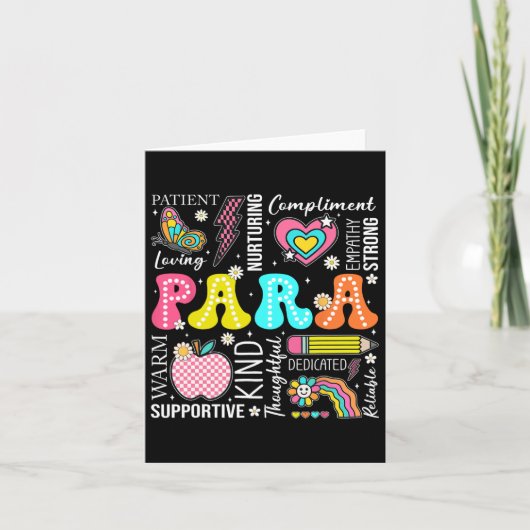 Para Professional Educator 1e dag van Back to Scho Kaart (Voorkant)