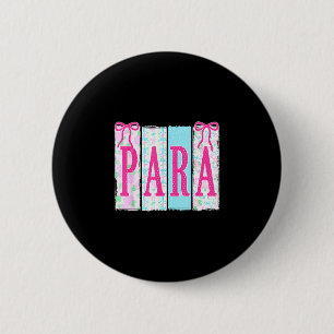 Para-professionele leraar terug naar school eerste ronde button 5,7 cm