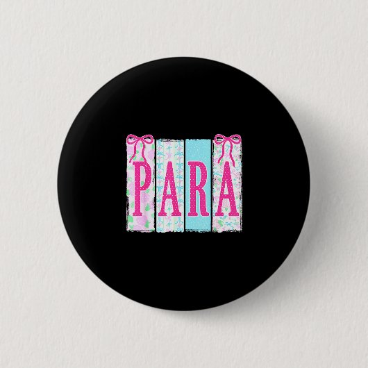 Para-professionele leraar terug naar school eerste ronde button 5,7 cm (Voorkant)