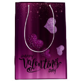 para san Valentin con corazones Medium Cadeauzakje (Voorkant)
