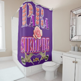 Para Siempre Shower Curtain Douchegordijn