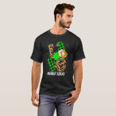 Para Squad Love Gnomes Teacher Shamrock St Patrick T-shirt (Voorkant volledig)