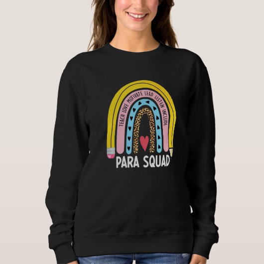 Para Squad Paraprofessioneel Eerste Dag Van Scho Trui (Voorkant)