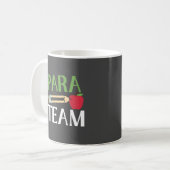 Para team paraprofessional opvoeder leraar koffiemok (Voorkant links)