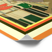 Para Todos Art Deco "Een te veel" Poster 12 x 16 (Hoek)