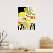 Para-Todos waterverf afdrukken Poster (Keuken)