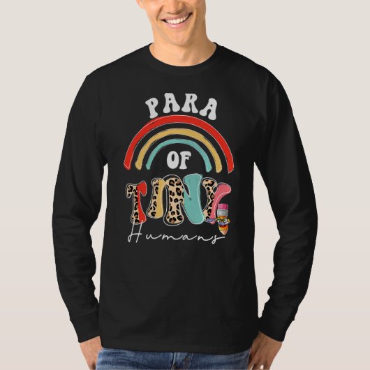 Para van Tiny Humans School Team Paraprofessional T-shirt (Voorkant)
