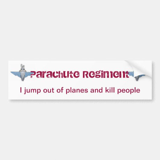 PARA-vlak Bumpersticker (Voorkant)