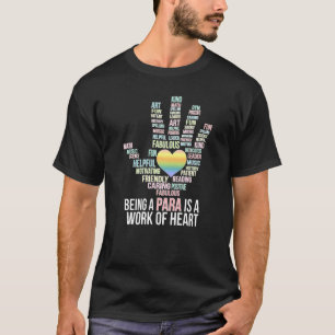 Para zijn is een werk van hartslagster t-shirt
