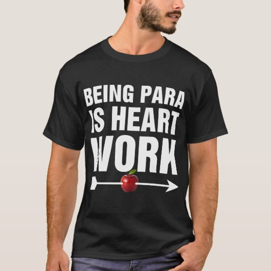 Para zijn is hartwerk t-shirt (Voorkant)