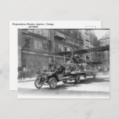Paraatheidsparade, vliegtuig, Vintage Briefkaart (Voorkant / Achterkant)