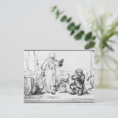 Parabel van de meedogenloze schuldeiser briefkaart (Staand voorkant)