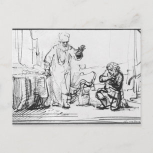 Parabel van de meedogenloze schuldeiser briefkaart