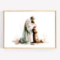 Parabel van de verloren zoon Waterverf Art