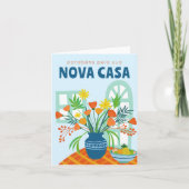 Parabens Pela Nova Casa NIEUW HUIS Gefeliciteerd Kaart (Voorkant)