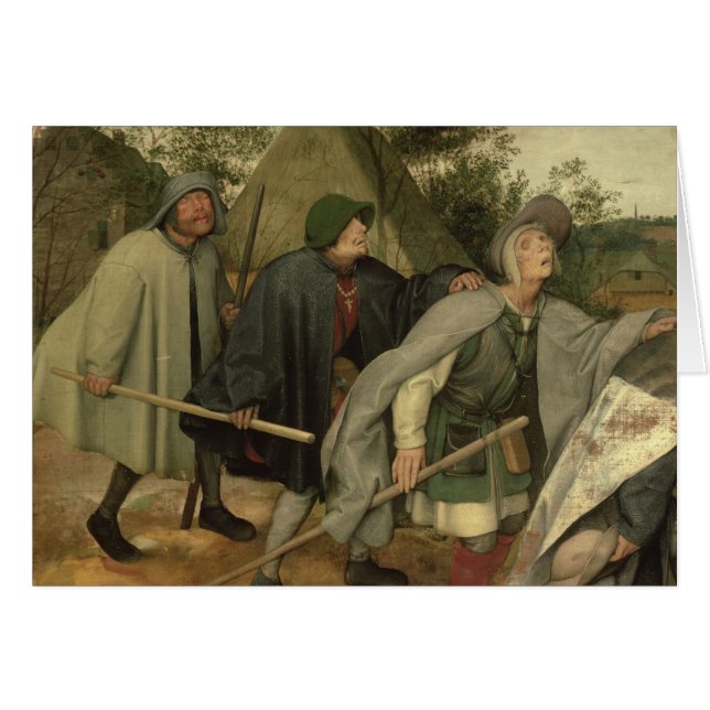 Parable of the Blind, detail of three blind (Voorkant Horizontaal)