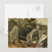 Parable of the Blind, detail of three blind Briefkaart (Voorkant / Achterkant)