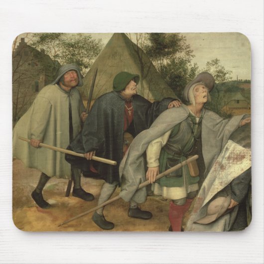Parable of the Blind, detail of three blind Muismat (Voorkant)