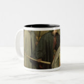 Parable of the Blind, detail of three blind Tweekleurige Koffiemok (Voorkant links)