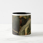 Parable of the Blind, detail of three blind Tweekleurige Koffiemok (Center)