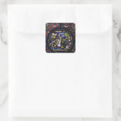 Parable of the Fig Tree (12e eeuw) Vierkante Sticker (Tas)