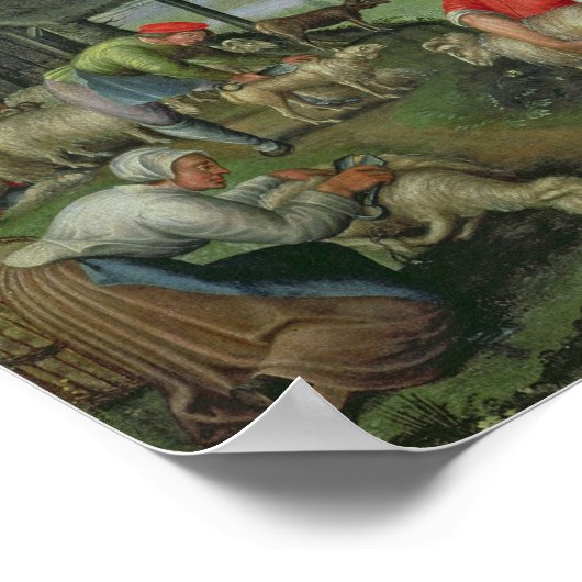 Parable of the Good Shepherd, c.1580-90 Poster (Hoek)