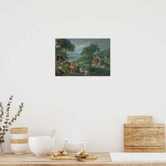 Parable of the Good Shepherd, c.1580-90 Poster (Keuken)