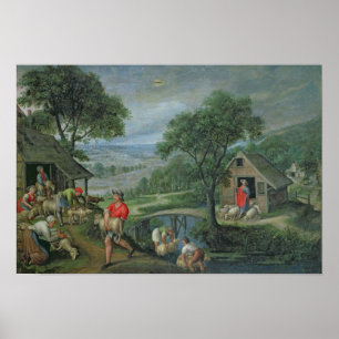 Parable of the Good Shepherd, c.1580-90 Poster