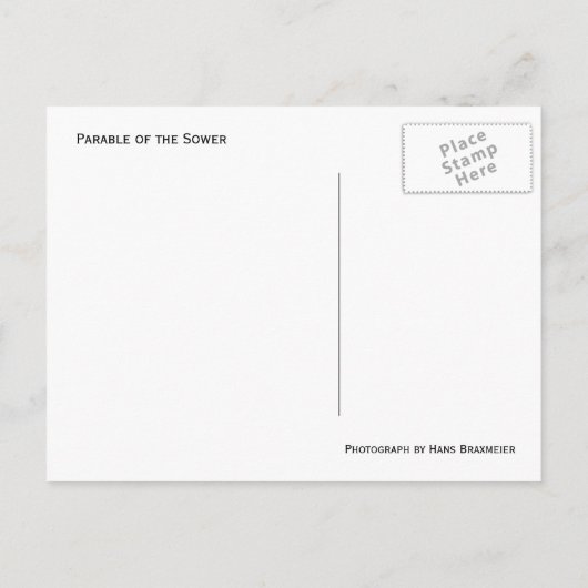 Parable of the Sower Briefkaart (Achterkant)